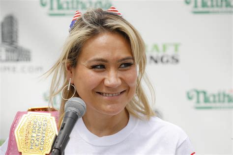 Miki Sudo defends women's hot dog-eating title; men's contest delayed